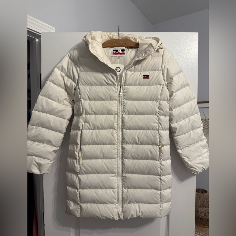 Levi's Women's Cream Puffer Coat